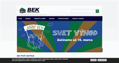 Desktop Screenshot of bek.sk