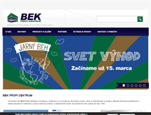 Tablet Screenshot of bek.sk
